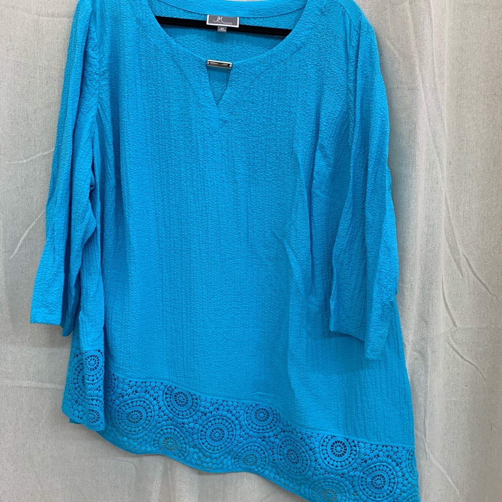 JM Collection Plus Size Cotton Top Size 3X
